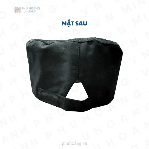 NÓN BẾP ĐEN CHÓP LƯỚI DÁN SAU MAY SẴN SN037