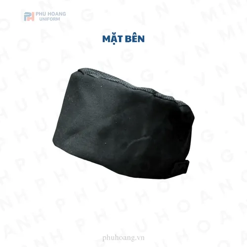 NÓN BẾP ĐEN CHÓP LƯỚI DÁN SAU MAY SẴN SN037