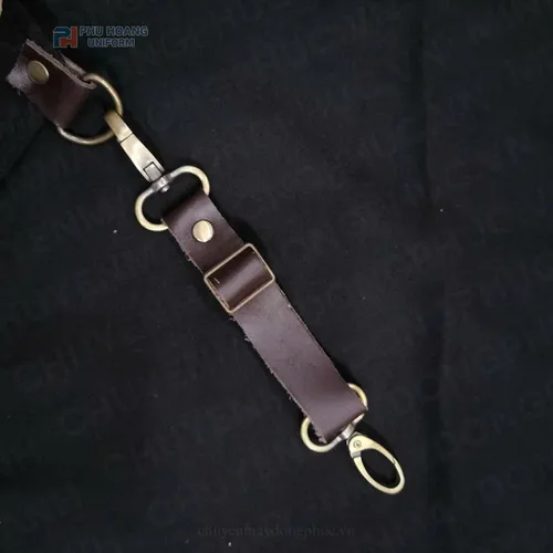 TẠP DỀ ĐEN DÂY DA KHÓA GÀI (MAY SẴN) SA015