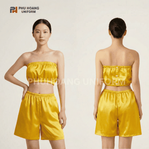 ÁO CHOÀNG SPA MÀU VÀNG