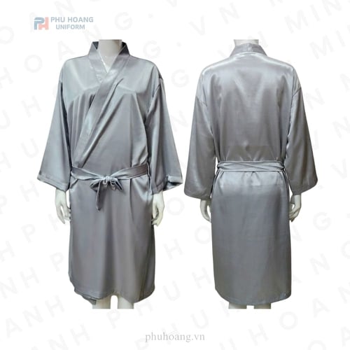 ÁO CHOÀNG SPA MÀU XÁM