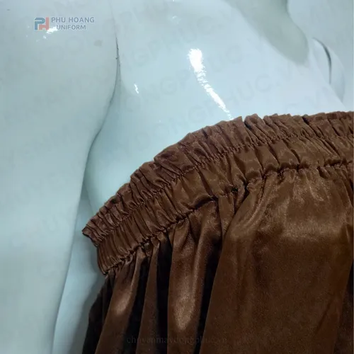 VÁY QUÂY SPA NÂU ĐẬM (MAY SẴN) – SS016