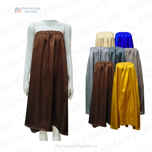 VÁY QUÂY SPA NÂU ĐẬM (MAY SẴN) – SS016