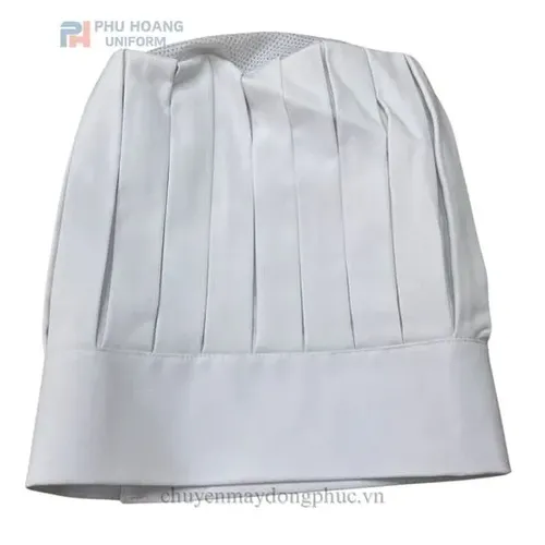 NÓN BẾP TRƯỞNG TRẮNG MAY SẴN SN022