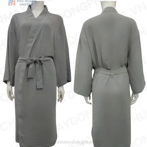 ÁO CHOÀNG SPA XÁM GHI (MAY SẴN) – SS018