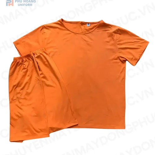 SET QUẦN ÁO SPA NÚT SAU LƯNG CAM NHẠT (HÀNG ĐẶT) SS003