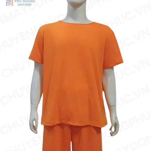 SET QUẦN ÁO SPA NÚT SAU LƯNG CAM NHẠT (HÀNG ĐẶT) SS003