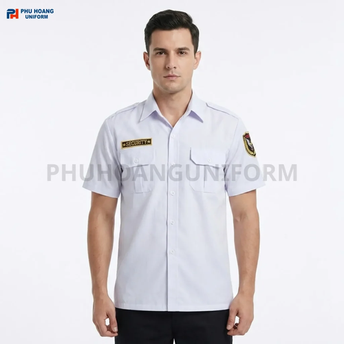 Áo Bảo Vệ Tay Ngắn Trắng