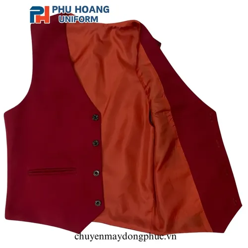 ÁO GILE NAM NỮ MÀU ĐỎ MAY SẴN SG002