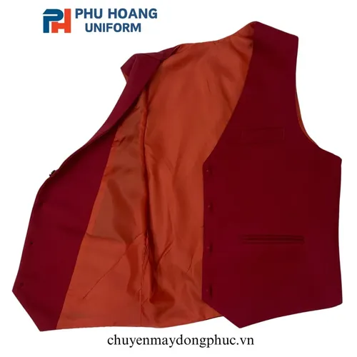 ÁO GILE NAM NỮ MÀU ĐỎ MAY SẴN SG002