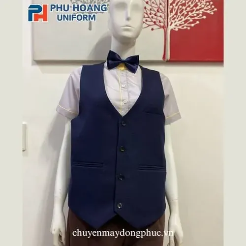 ÁO GILE NAM NỮ MÀU XANH ĐEN MAY SẴN SG003