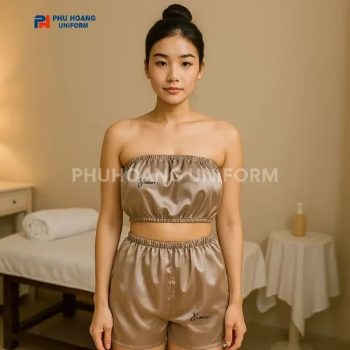 BỘ QUẦN ÁO QUÂY SPA CHO KHÁCH SP001