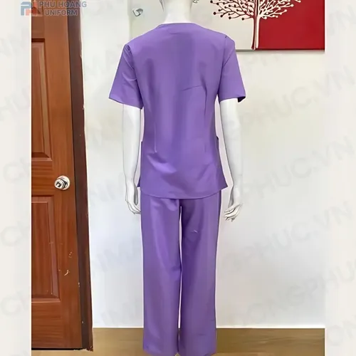 BỘ QUẦN ÁO SCRUBS TÍM NHẠT (MAY SẴN) – SH001