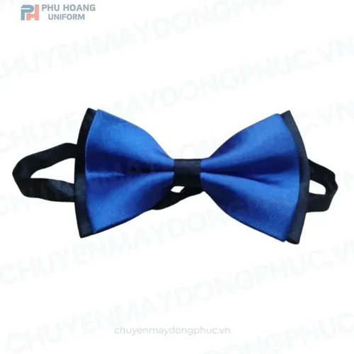 NƠ PHỤC VỤ MÀU XANH PHỐI ĐEN MAY SẴN SG012