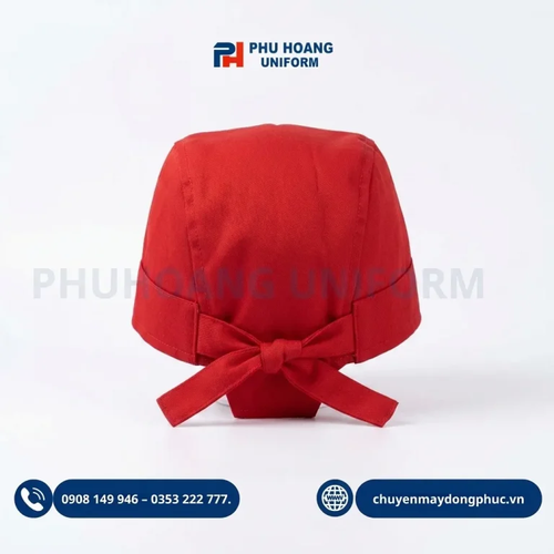 Nón Bếp Cột Sau Màu Đỏ Tươi