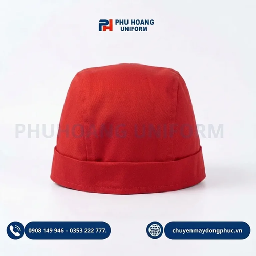 Nón Bếp Cột Sau Màu Đỏ Tươi