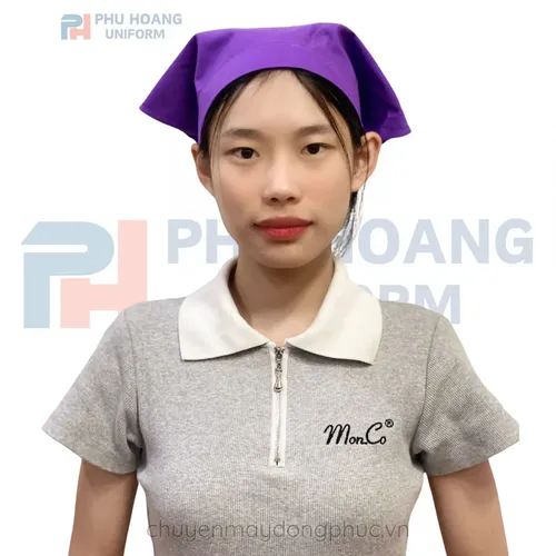 NÓN TAM GIÁC TÍM MAY SẴN SN007