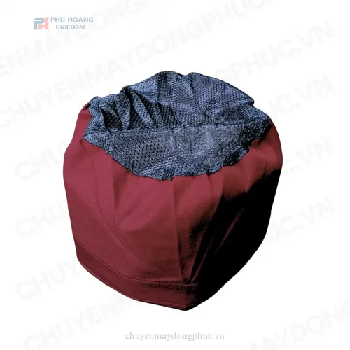 NÓN BẾP CHÓP LƯỚI CHUN SAU ĐỎ ĐÔ MAY SẴN SN032