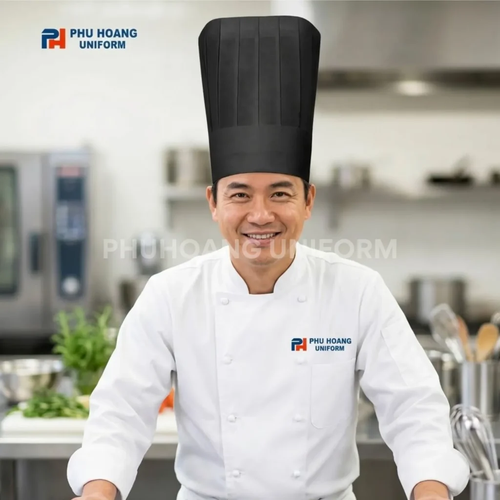 NÓN BẾP GIẤY MÀU ĐEN 29CM