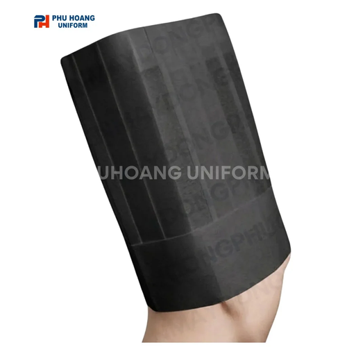 NÓN BẾP GIẤY MÀU ĐEN 29CM