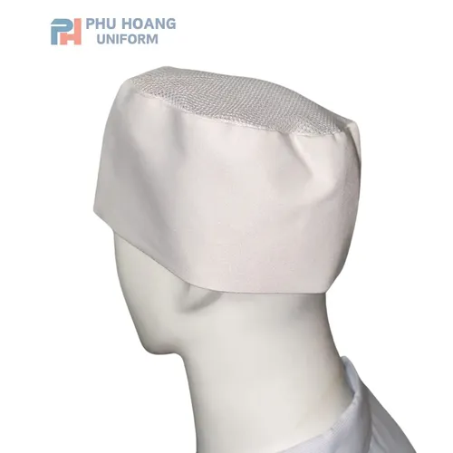 NÓN BẾP NHẬT CHÓP LƯỚI TRẮNG TINH MAY SẴN SN019