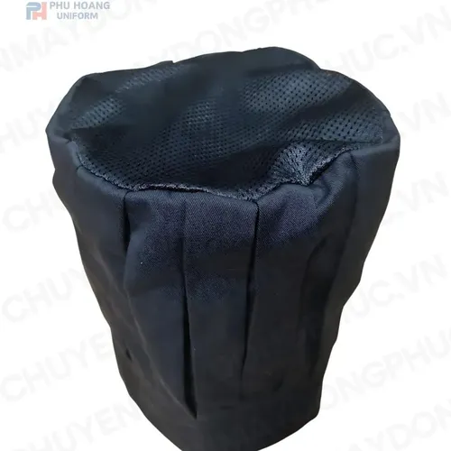 NÓN BẾP TRƯỞNG ĐEN MAY SẴN SN021