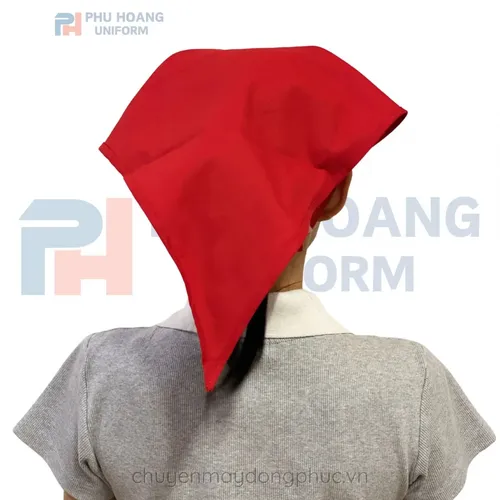 NÓN TAM GIÁC ĐỎ TƯƠI MAY SẴN SN006