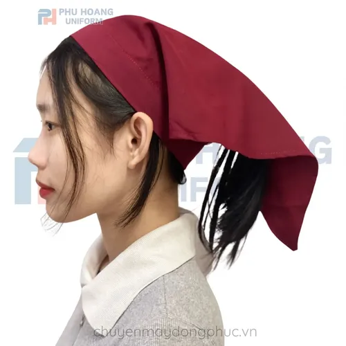 NÓN TAM GIÁC MÀU ĐỎ ĐÔ MAY SẴN SN004