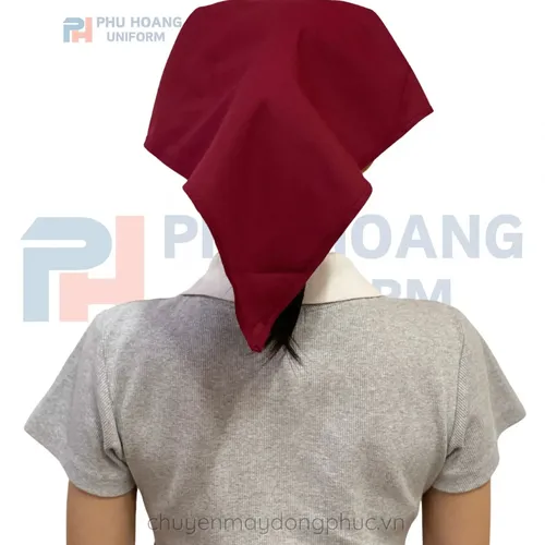 NÓN TAM GIÁC MÀU ĐỎ ĐÔ MAY SẴN SN004