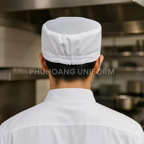 NÓN BẾP CHÓP LƯỚI CHUN SAU TRẮNG SN031