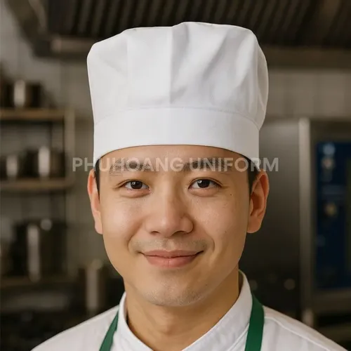 NÓN BẾP CHÓP LƯỚI CHUN SAU TRẮNG SN031