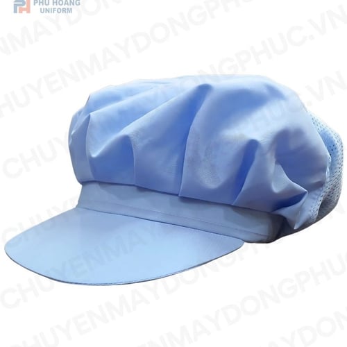 NÓN BẾP TRÙM ĐẦU LƯỚI MÀU TRẮNG