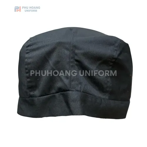 MŨ PHỤC VỤ MÀU ĐEN (MAY SẴN) SV007