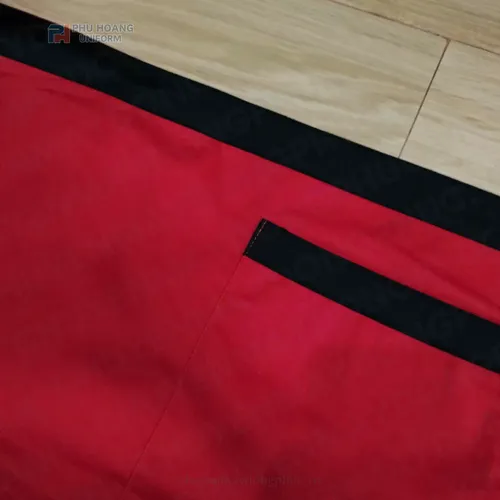 TẠP DỀ CỘT NGANG ĐỎ PHỐI ĐEN 1 TÚI SA048