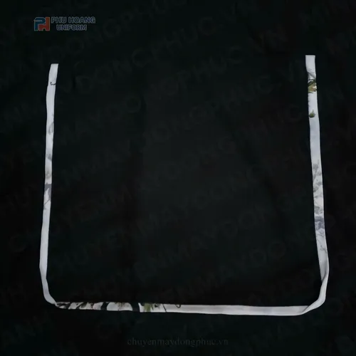 TẠP DỀ KAKI THUN ĐEN PHỐI TÚI VIỀN TRẮNG SA039