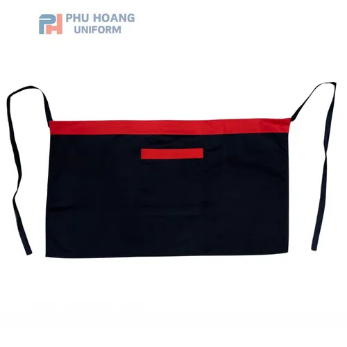 TẠP DỀ CỘT NGANG ĐEN PHỐI ĐỎ 1 TÚI MAY SẴN SA049