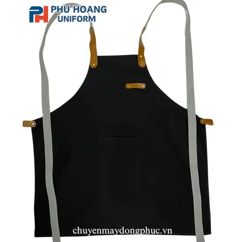 TẠP DỀ ĐEN PHỐI DA DÂY CANVAS (MAY SẴN) SA014