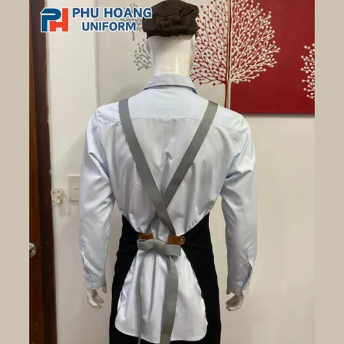 TẠP DỀ ĐEN PHỐI DA DÂY CANVAS (MAY SẴN) SA014