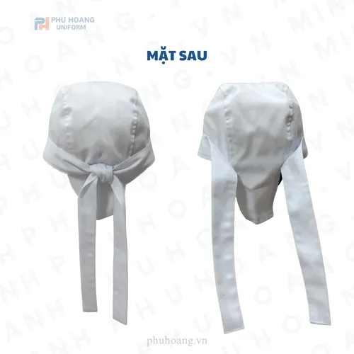 NÓN BẾP CỘT SAU MÀU TRẮNG MAY SẴN SN030