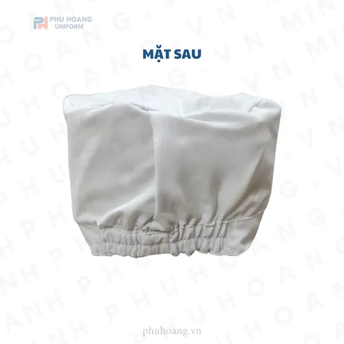 NÓN VẢI TRẮNG CHUN SAU DÁNG CAO MAY SẴN SN034