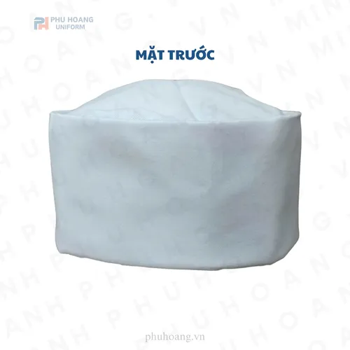 NÓN BẾP NHẬT VẢI GẤP TRẮNG ĐỤC MAY SẴN SN026