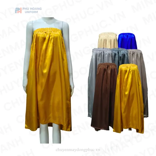 VÁY QUÂY SPA VÀNG ĐỒNG (MAY SẴN) – SS017