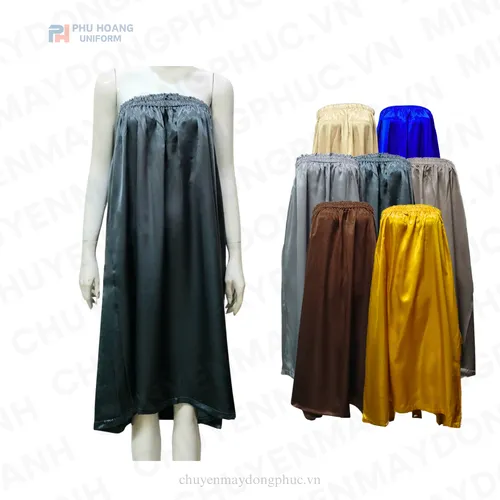 VÁY QUÂY SPA XÁM CHUỘT (MAY SẴN) – SS014