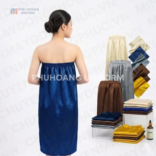 VÁY QUÂY SPA MÀU XANH ĐEN