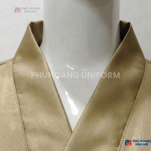 ÁO CHOÀNG SPA MÀU VÀNG ĐỒNG
