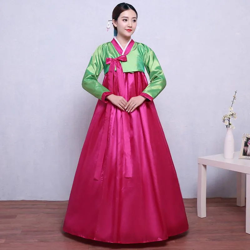 Hanbok nữ hàn quốc hồng cao cấp – Miêu Quán