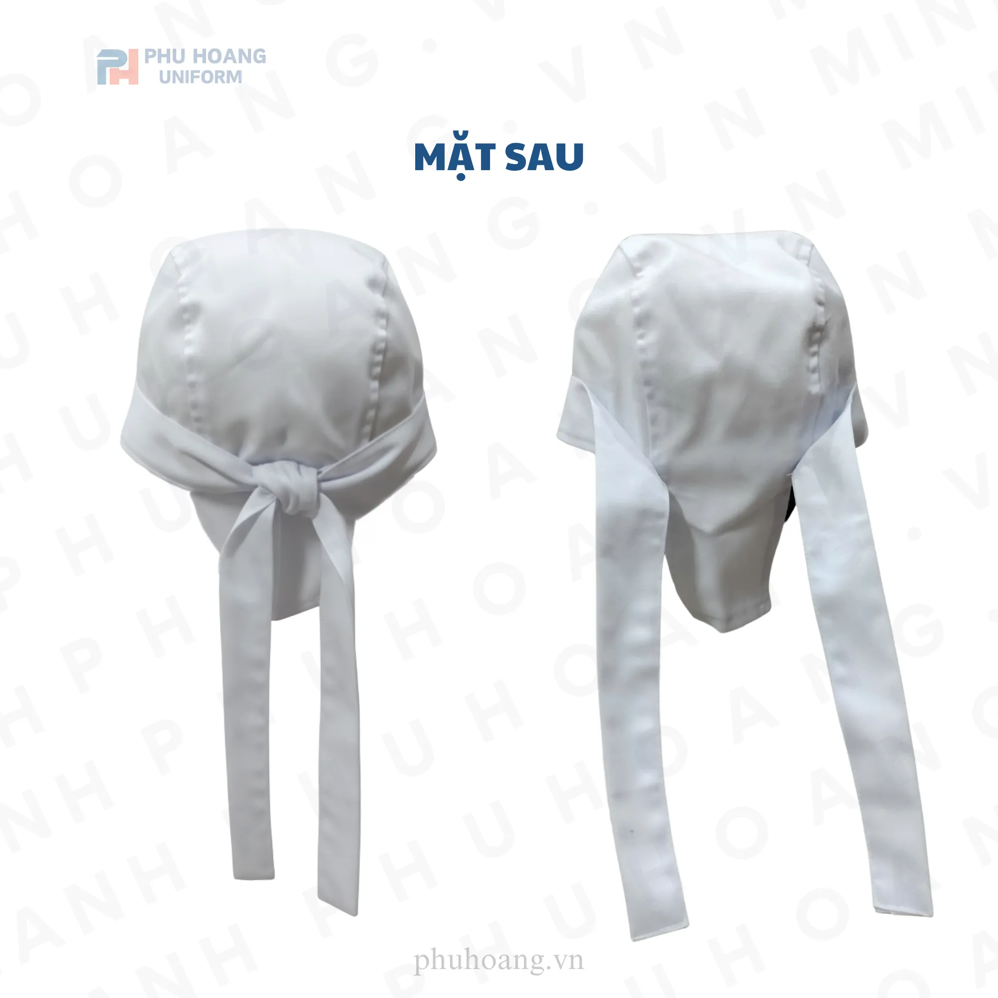 NÓN BẾP CỘT SAU MÀU TRẮNG MAY SẴN SN030