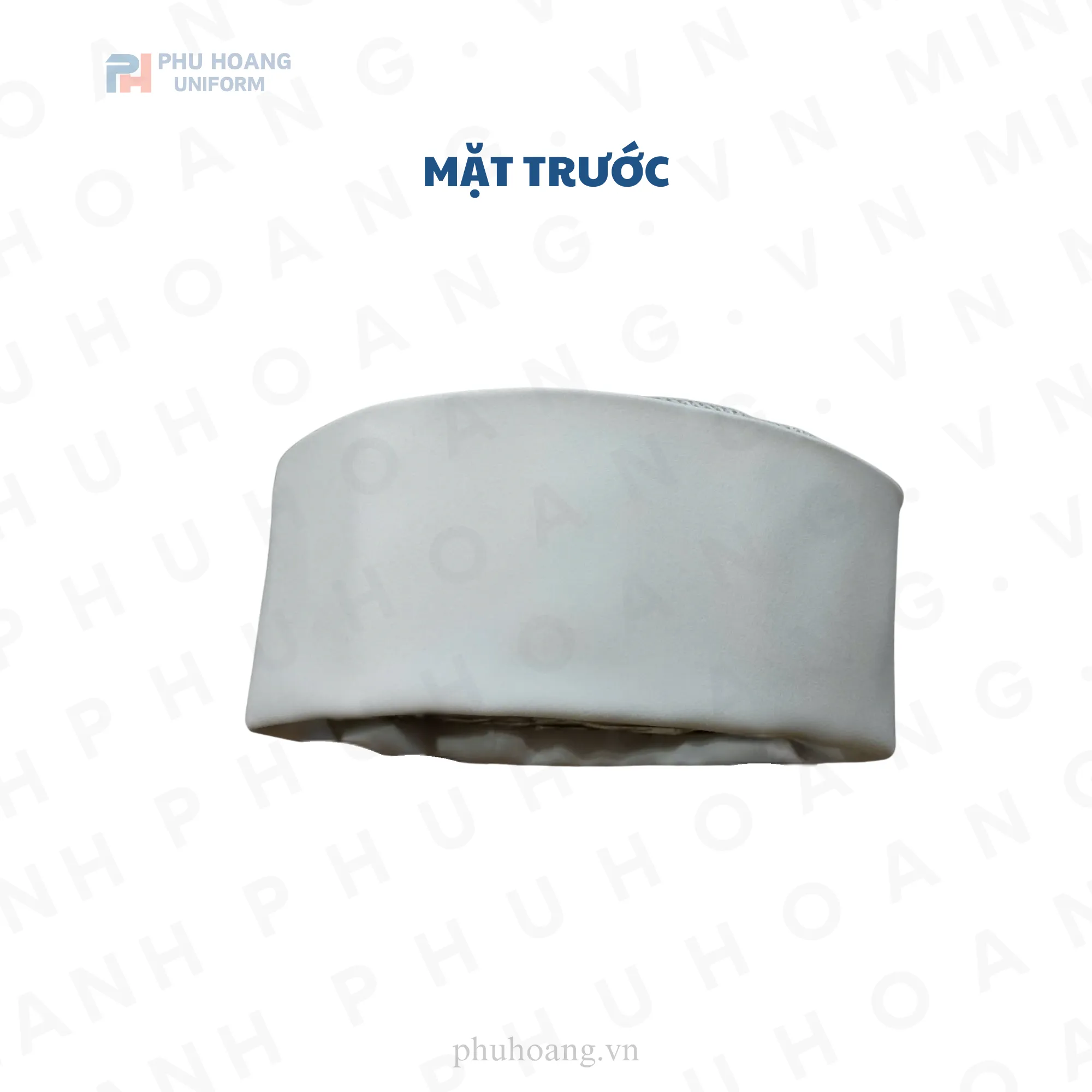 NÓN BẾP TRÒN KIỂU NHẬT CHÓP LƯỚI TRẮNG MAY SẴN SN036