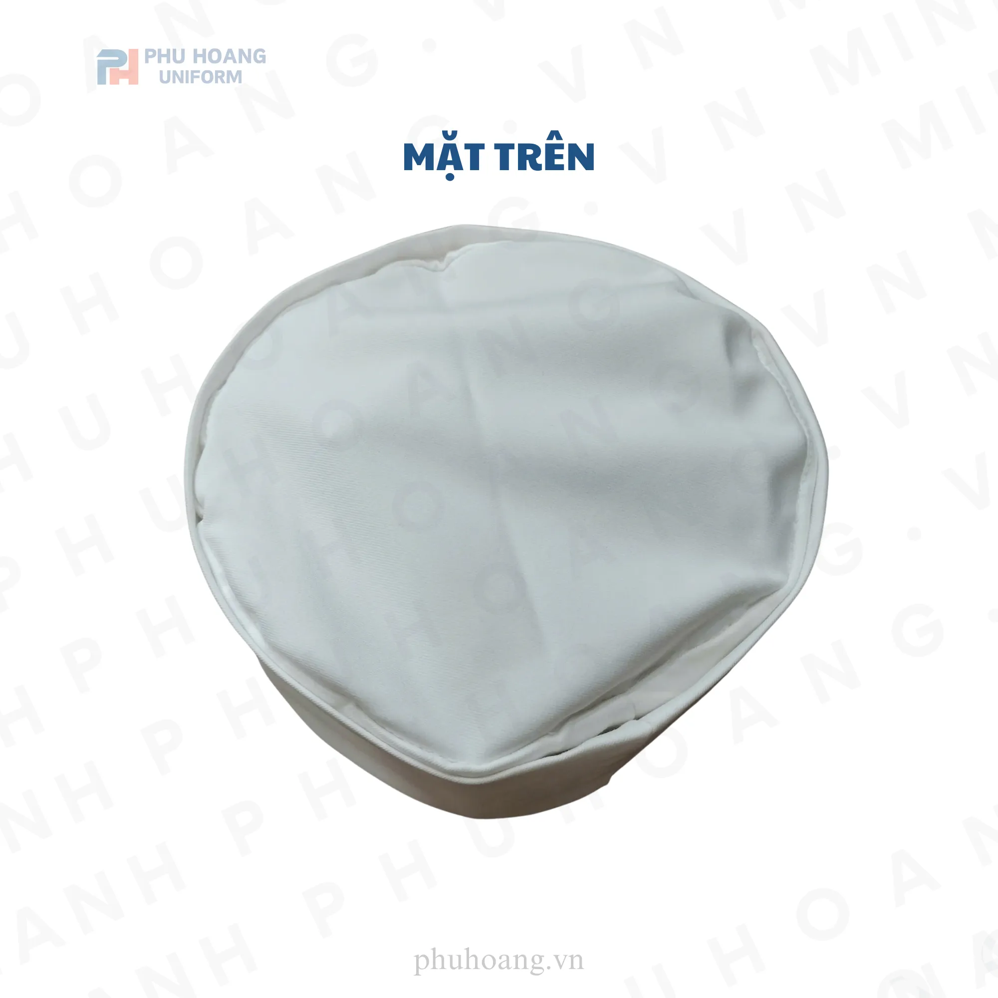 NÓN BẾP NHẬT VẢI GẤP TRẮNG TINH MAY SẴN SN025