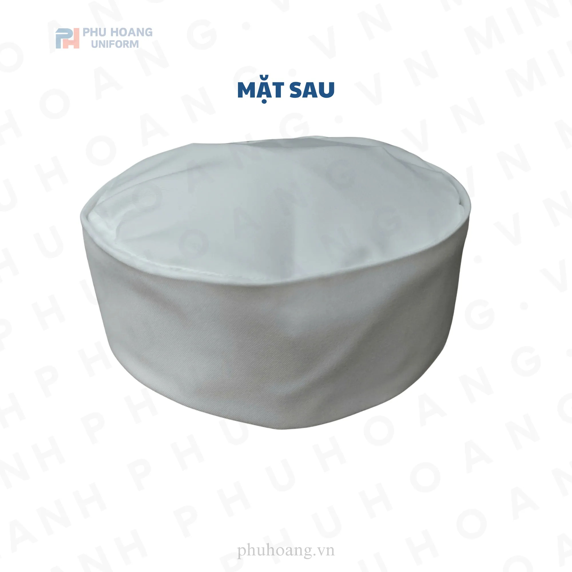 NÓN BẾP NHẬT VẢI GẤP TRẮNG TINH MAY SẴN SN025